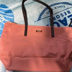 Kate Spade Pink Zipper Tote Bag